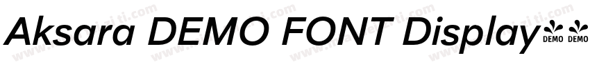 Aksara DEMO FONT Display字体转换